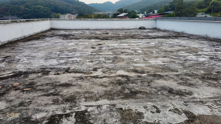 시공 전 농협 옥상